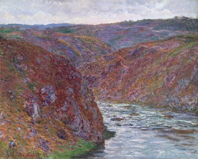 Tal der Creuse (Grauer Tag) von Claude Monet